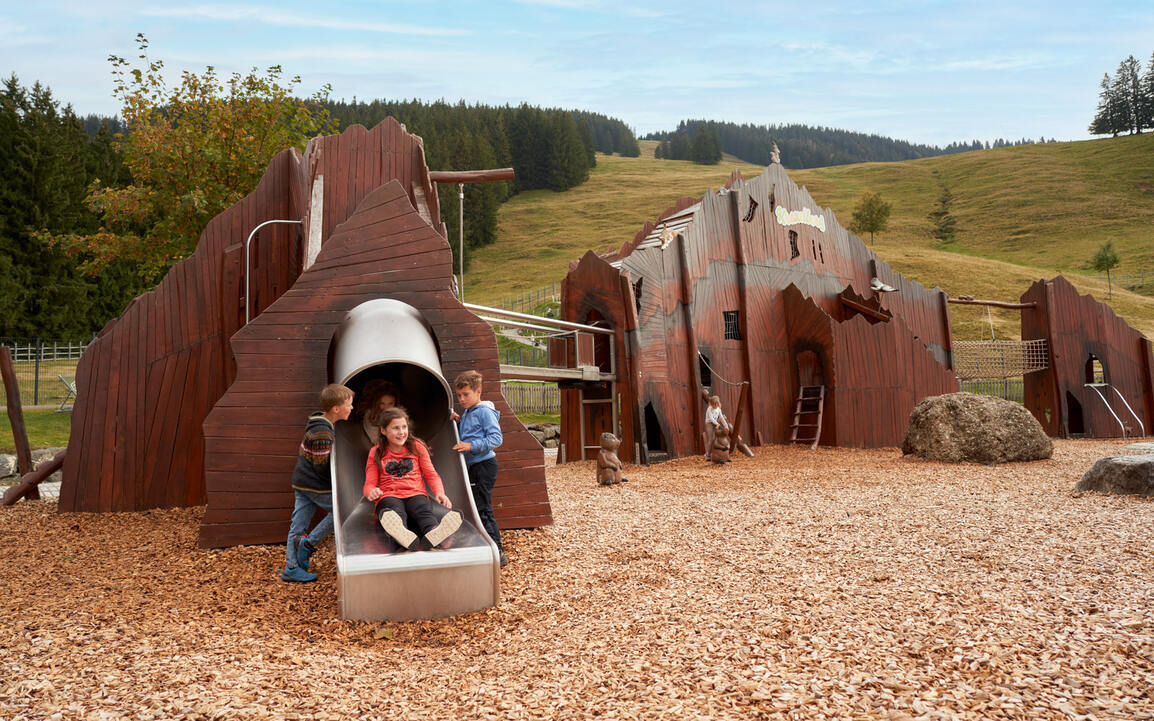 Alpsee Bergwelt Abenteuer Alpe Spielplatz Rutsche